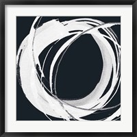 Framed 'Gilded Enso I BW' border=