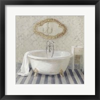 Framed Victorian Bath II Navy