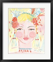 Framed Boho Lady I