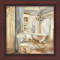 Framed 'Boudoir Bath I Gray' border=