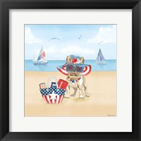 Framed Summer Paws Patriotic IV