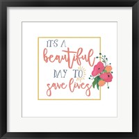 Framed Harriet Floral Nurse Inspiration I