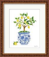 Framed Lemon Chinoiserie I