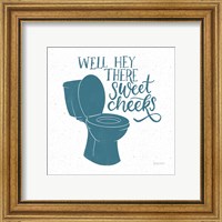 Framed 'Turkish Tile Bathroom Puns III' border=