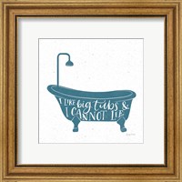 Framed 'Turkish Tile Bathroom Puns I' border=