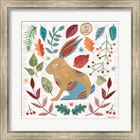 Framed 'Whimsical Woodland V' border=