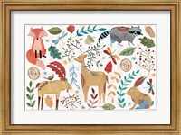 Framed Whimsical Woodland I