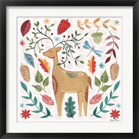 Framed 'Whimsical Woodland III' border=