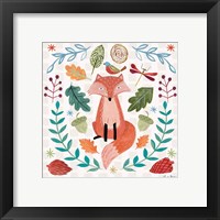 Framed 'Whimsical Woodland II' border=