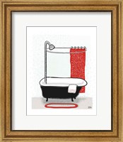 Framed 'Bold Bath I' border=