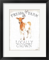 Framed Fresh off the Farm burlap