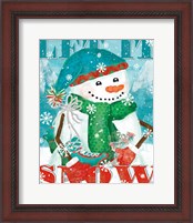 Framed 'Snowy Fun II' border=