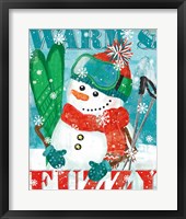 Snowy Fun III Framed Print