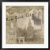 Framed New York Vintage