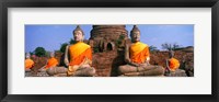 Framed Buddha Statues Near Bangkok Thailand