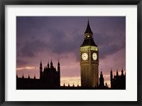 Framed Big Ben Palace Of Westminster London