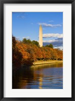 Framed Reflection Of Monument On The Water, The Washington Monument, Washington DC