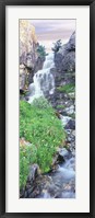 Framed View Of Waterfall Comes Into Rocky River, Broken Falls, Wyoming