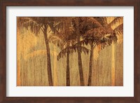 Framed Sunset Palms III