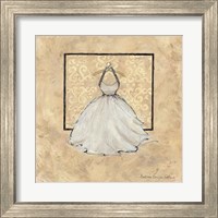 Framed 'Take Me Dancing IV (white)' border=