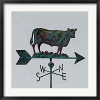 Framed Rural Relic Cow