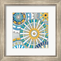 Framed 'Circle Delight I' border=