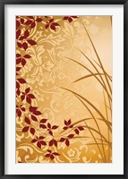 Framed Golden Flourish II