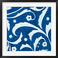 Tangled In Blue III Framed Print