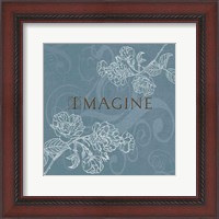 Framed 'Imagine' border=