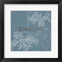 Framed 'Imagine' border=