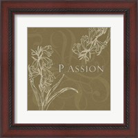 Framed 'Passion' border=