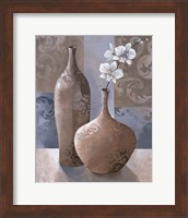 Framed Silver Orchids I