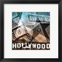 Framed 'Sunset Blvd' border=