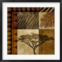 Framed 'Acacia Sunrise I' border=