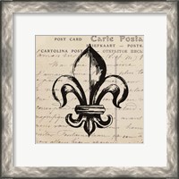 Framed 'Fleur De Lis II' border=