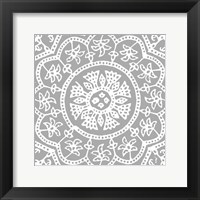 Framed Woodblock Pattern I