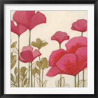 Framed 'Ladybug Flowers I' border=