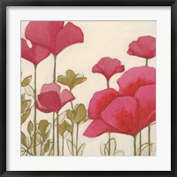 Ladybug Flowers I Framed Print