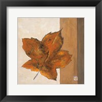 Leaf Impression - Rust Framed Print