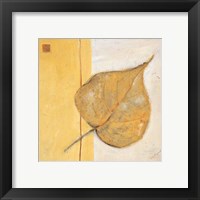 Framed Leaf Impression - Ochre