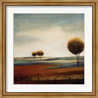 Framed 'Tranquil Plains II' border=