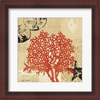 Framed 'Coral Impressions IV' border=