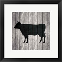 Framed 'Barn Cow' border=