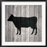 Framed Barn Cow