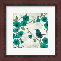 Framed 'Birds and Butterflies I' border=