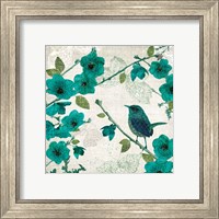 Framed 'Birds and Butterflies I' border=