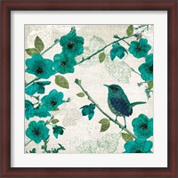 Framed 'Birds and Butterflies I' border=