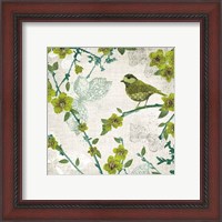 Framed 'Birds and Butterflies II' border=