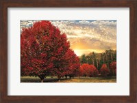 Framed Crimson Trees