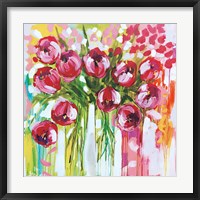 Framed Razzle Dazzle Tulips